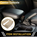 Center Console Cover for Chevrolet Silverado (Microfiber Leather, Beige)