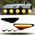 2X Smoke Amber Sequential LED Side Marker Lights for Mazda RX-8 (2009–2011)