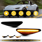 2X Smoke Amber Sequential LED Side Marker Lights for Mazda RX-8 (2009–2011)