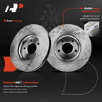 Front Disc Brake Rotors for Chevrolet Equinox (2018–2021) Malibu (2017–2021) Cruze