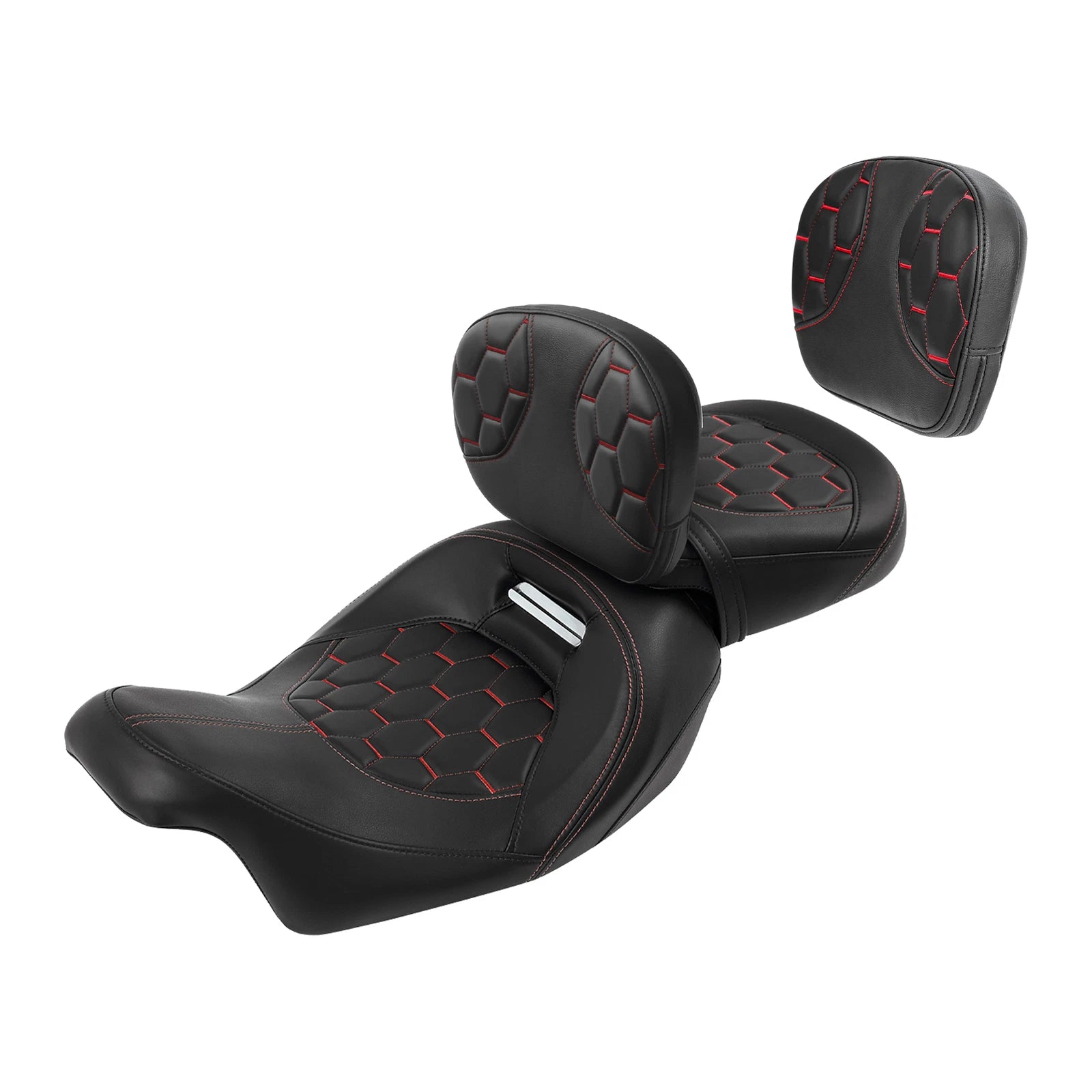 Driver & Passenger Seats with Backrest for Harley Touring Street Glide (2009–2023)