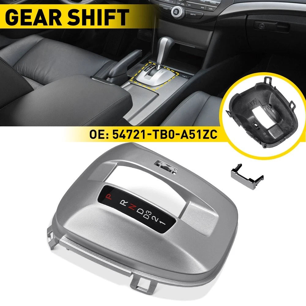 Center Console Shifter Gear Shift Plate Cover Bezel V for Honda Accord (2008–2012)