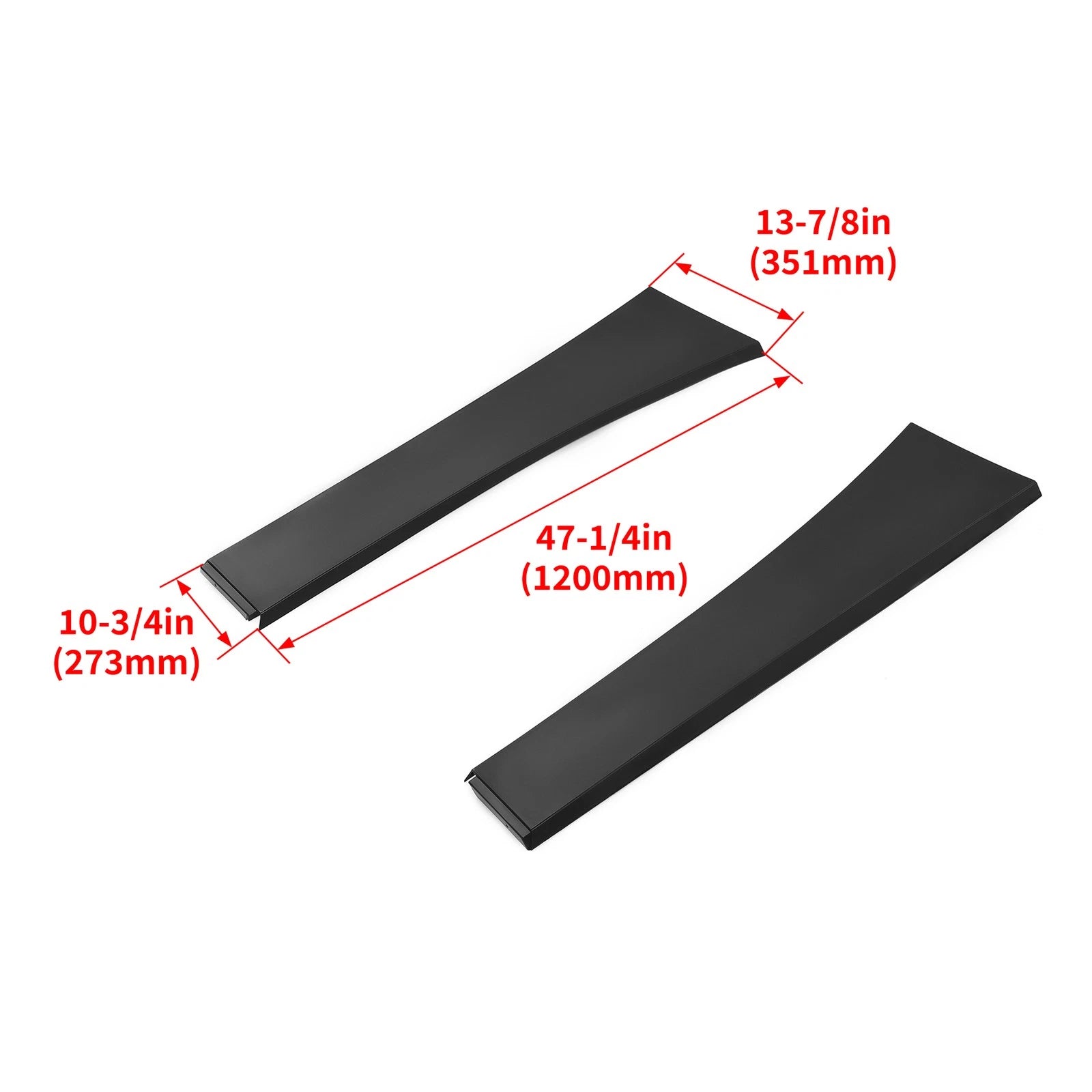 2X Upper Cab Fairing Extension Air Deflector for Volvo VNL (2004–2016) #82286080