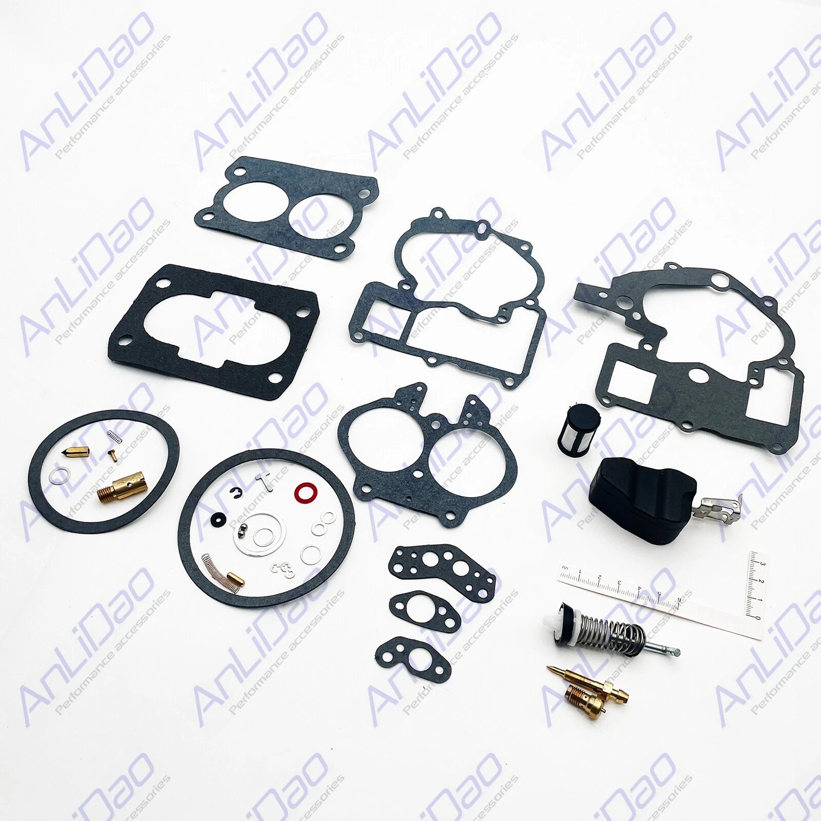 Carburetor Rebuild Kit for Mercruiser (3302-804844002, 76086, 8109291, 9043, 90611)