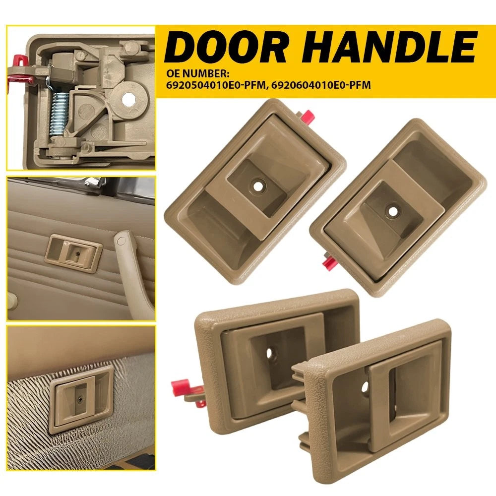 Set of 4 Inside Door Handles for Toyota Tacoma (1995–2000) 4Runner (1990–1995) Beige