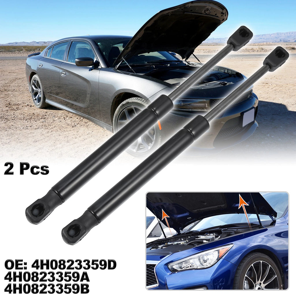 2X Front Hood Gas Lift Supports Struts for Audi A8 (2010–2018)