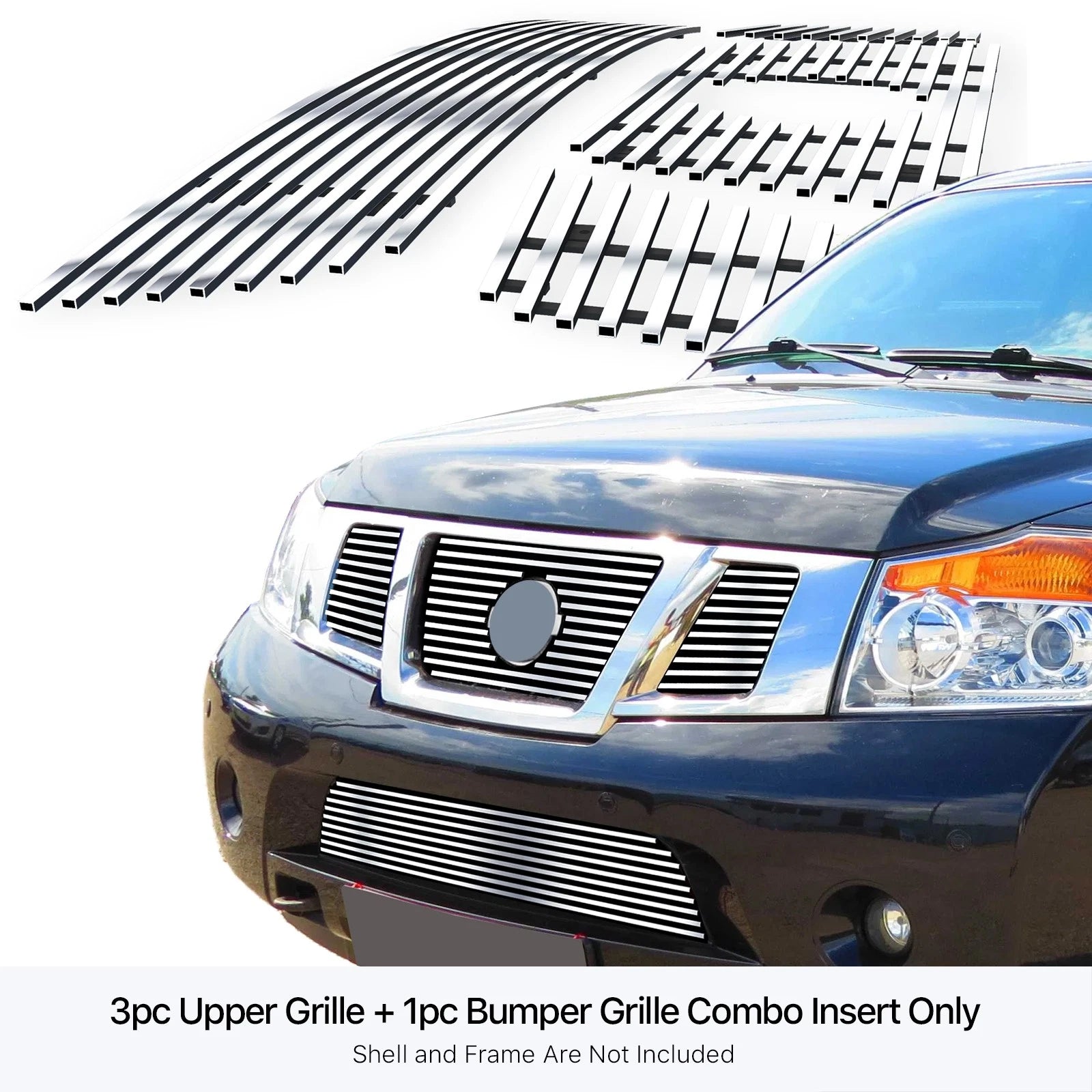Stainless Chrome Billet Grille for Nissan Armada (2008-2015)