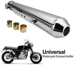 17.5" Short Exhaust Pipe Muffler Tail Pipe for Universal Motorcycle