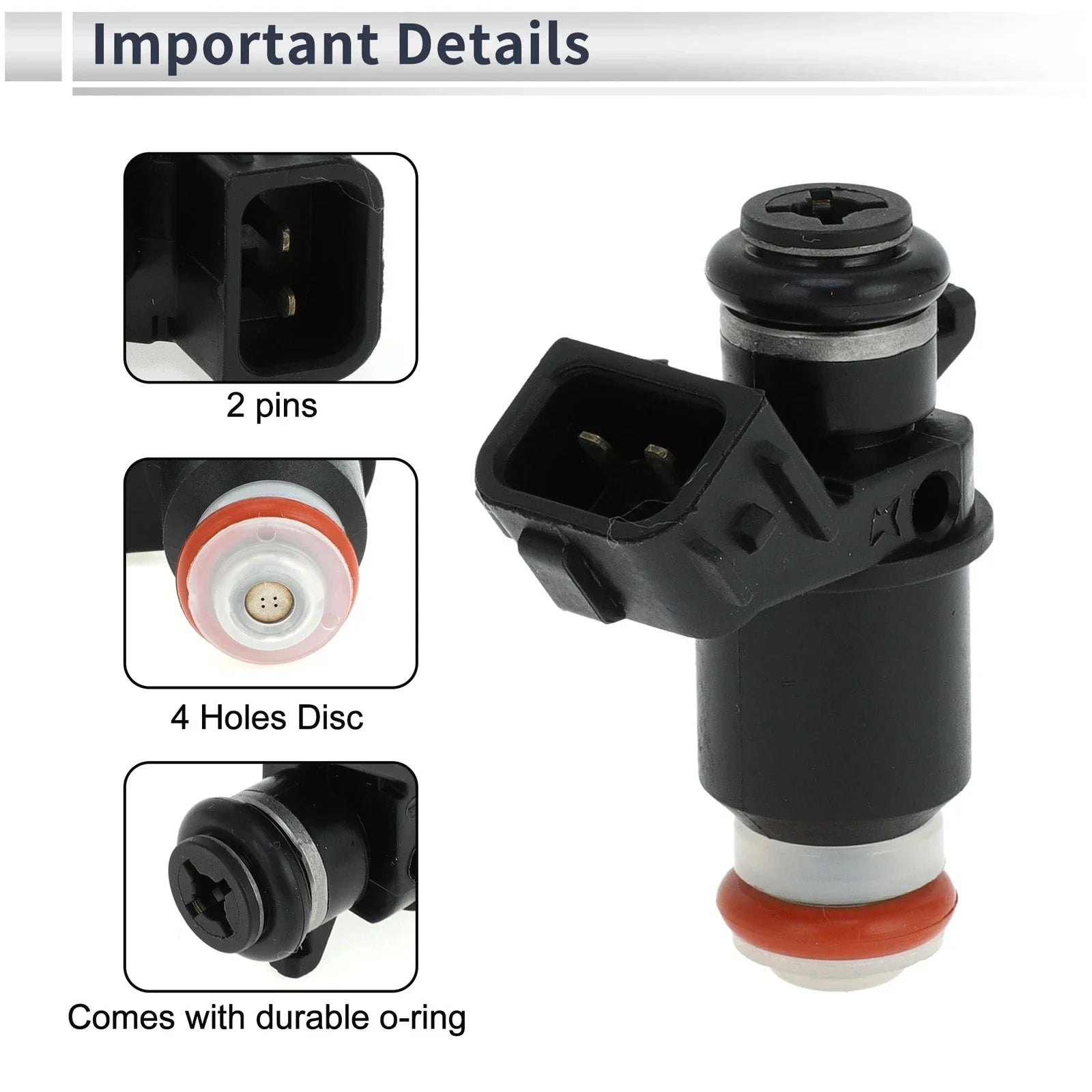 Fuel Injector for Honda Civic Si 2.0 (2002-2005) - 1 x Black