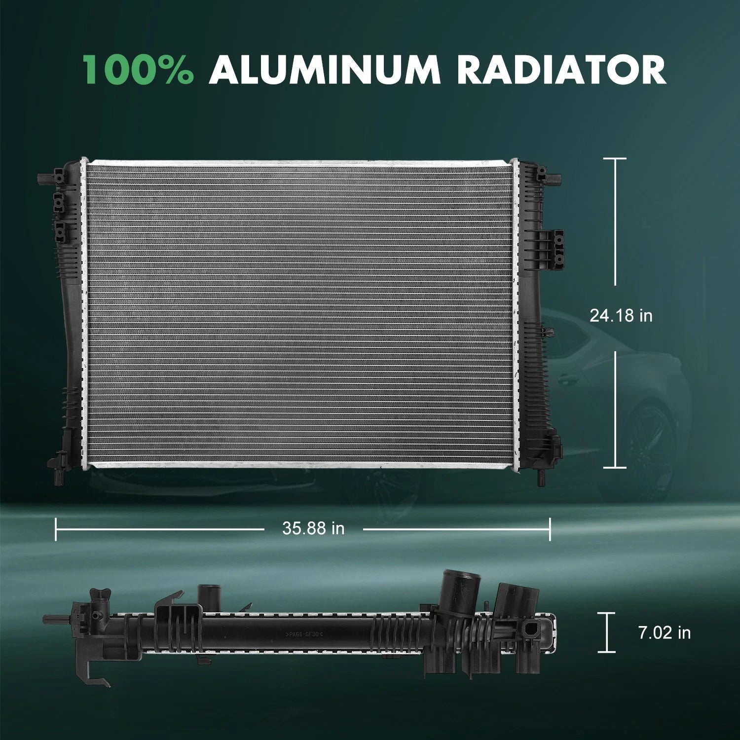 Radiator for Chrysler Pacifica, Voyager (2017–2023)
