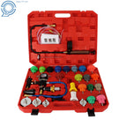 33pcs Radiator Pressure Tester Vacuum Cooling Purge System Refill Kit