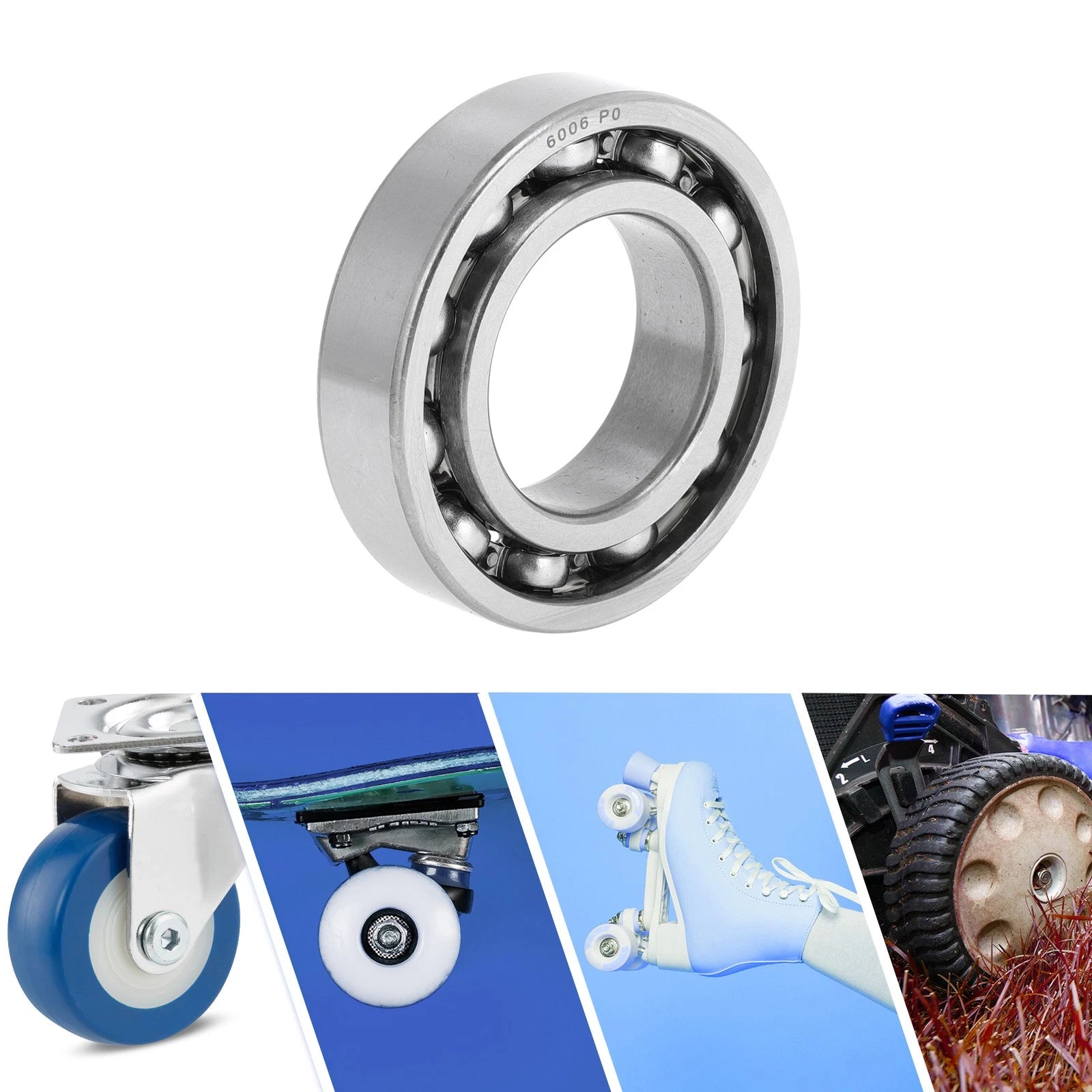 Deep Groove Ball Bearing 30x55x13mm for Scooter Skateboard (P0)