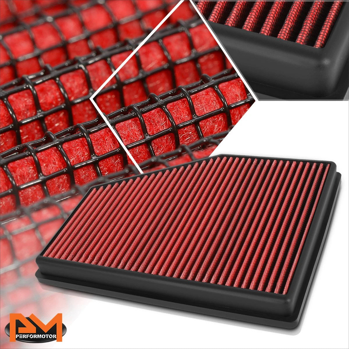 Reusable Hi-Flow Air Filter Panel for BMW 5-Series/X3/X4/X5 (2017–2019)
