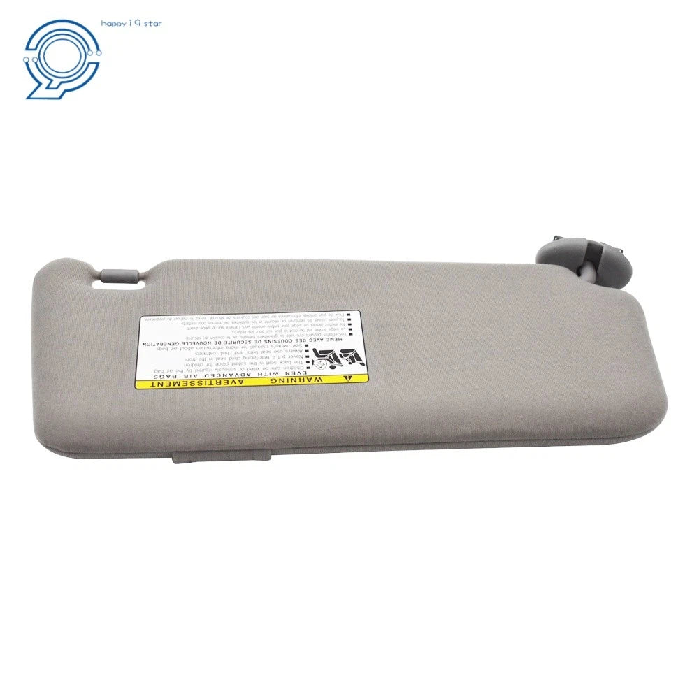 Left Driver Sun Visor for Toyota Camry (2007-2011) Gray
