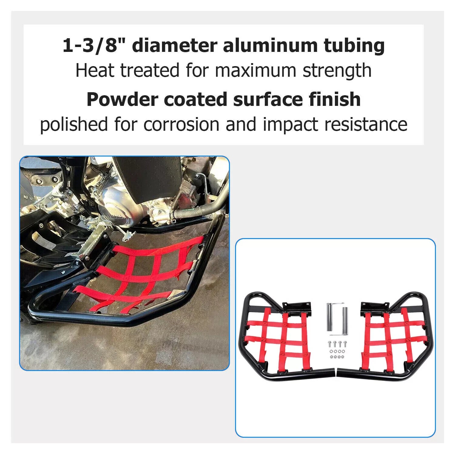 Nerf Bars Side Steps for Yamaha Raptor 700 700R (All Years)