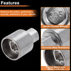 305 Wheel Lock Lug Nut for Mercedes-Benz (Locking Nut Key Socket)