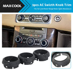 3X AC Switch Knob Trim for Land Rover Discovery 4, Range Rover Sport