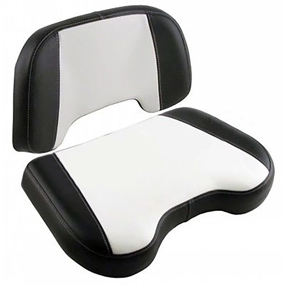 2X Seat Cushions for Allis Chalmers D17 170 175 (Vinyl Black/White)