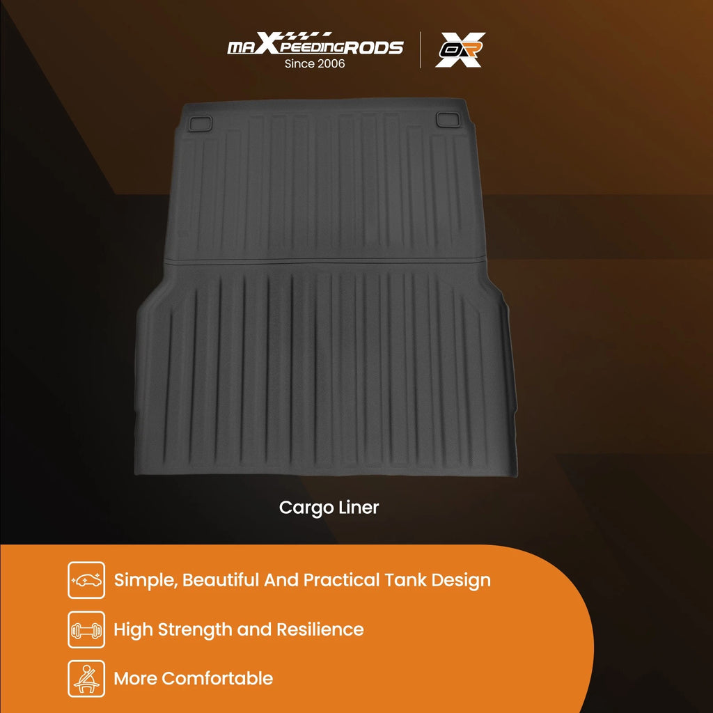 Cargo Bed Mat Liner for Hyundai Santa Cruz (2022–2025) 4.3FT TPE Black