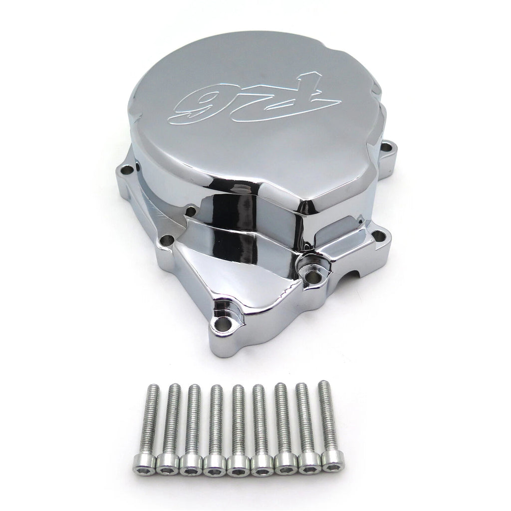 Motorcycle Engine Stator Cover for Yamaha YZF-R6 (2006–2021) Chrome "R6" Logo