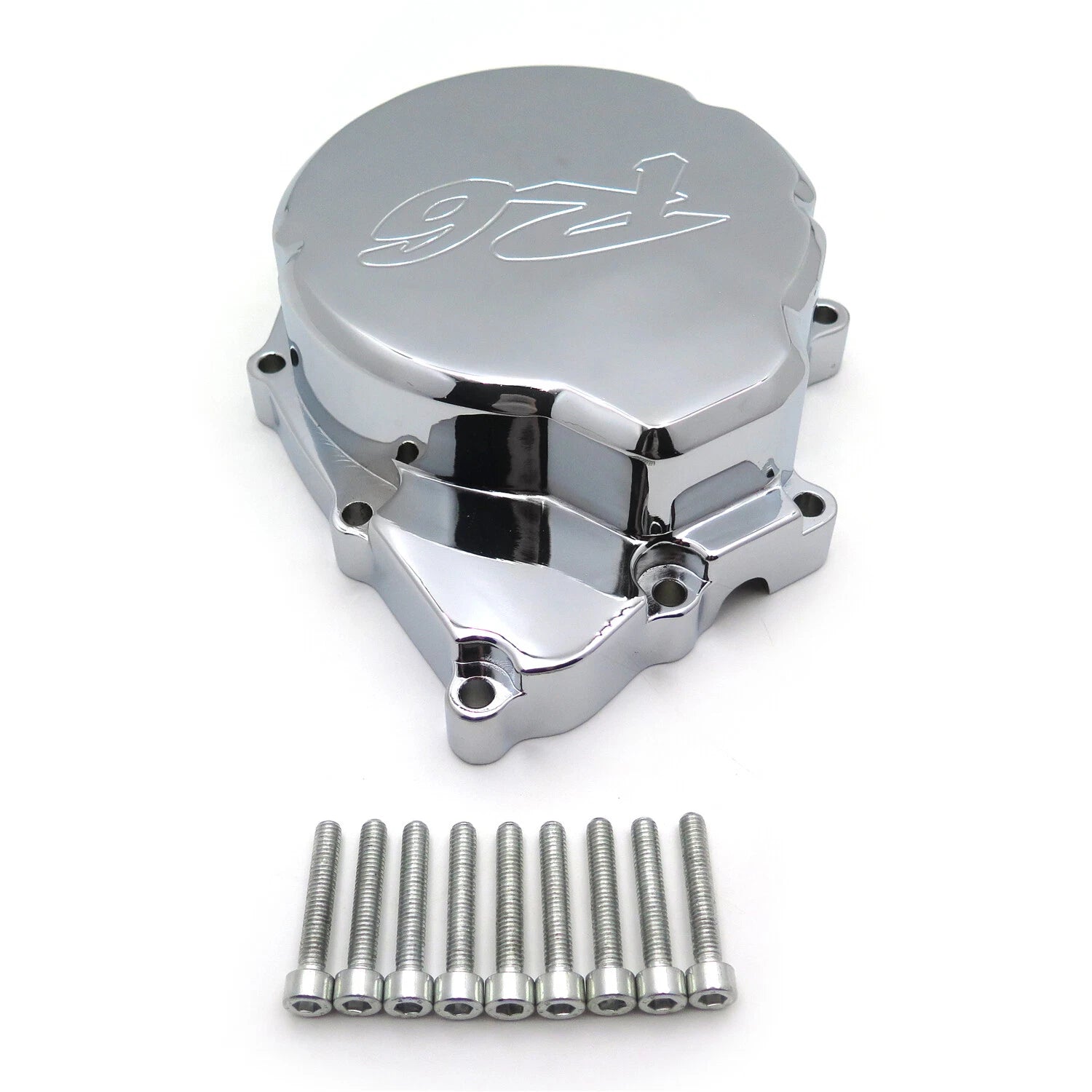 Motorcycle Engine Stator Cover for Yamaha YZF-R6 (2006–2021) Chrome "R6" Logo