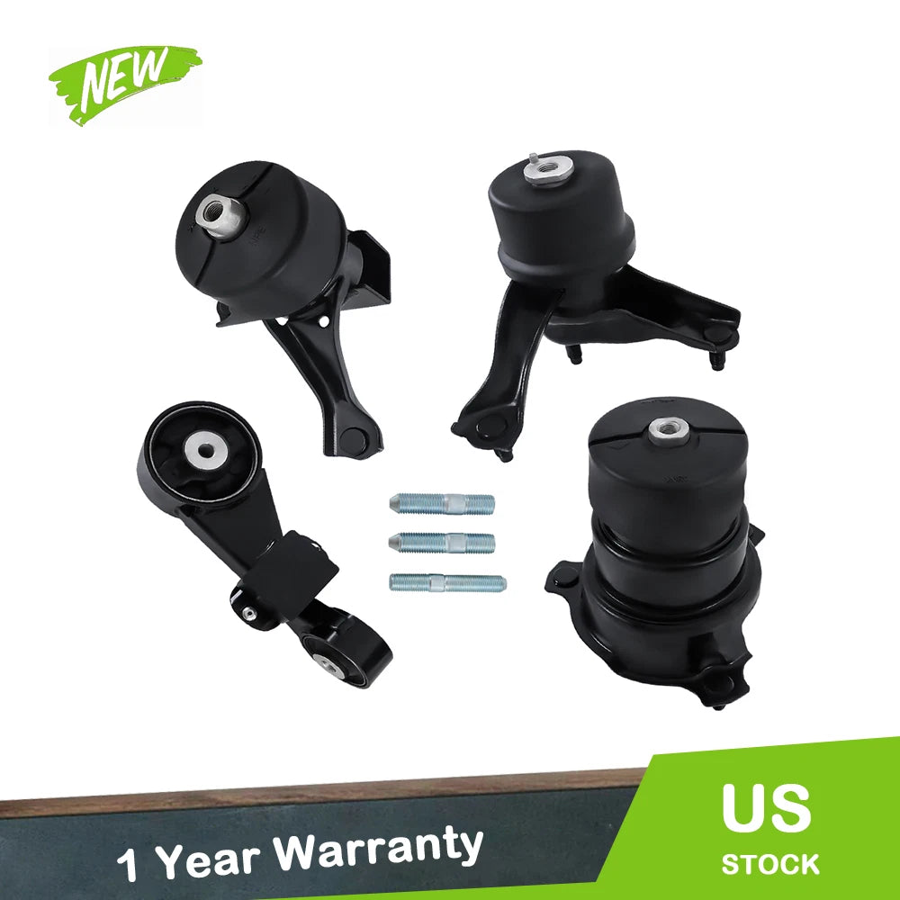 4X Engine Motor & Transmission Mount Kit for Toyota Camry (2012–2017) L4 2.5L