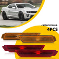 4X Amber Red Bumper Side Marker Light Housing for Chevy Camaro (2010–2015) 9224-6252 H