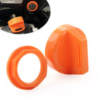 Ignition Key Cover w/Nut Orange ABS for Polaris RZR XP 800-1000, Ranger, Sportsman