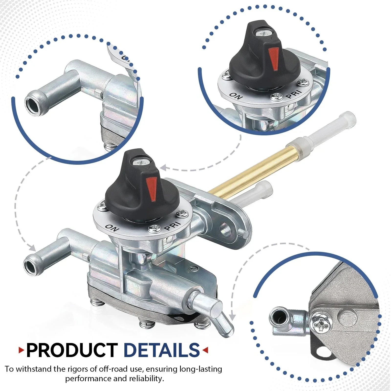 Fuel Gas Valve Petcock 2x4/4x4 for Suzuki Eiger 400 (2002–2007)