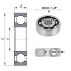 6300 Deep Groove Ball Bearing for Scooter Skateboard Wheel (10x35x11mm)