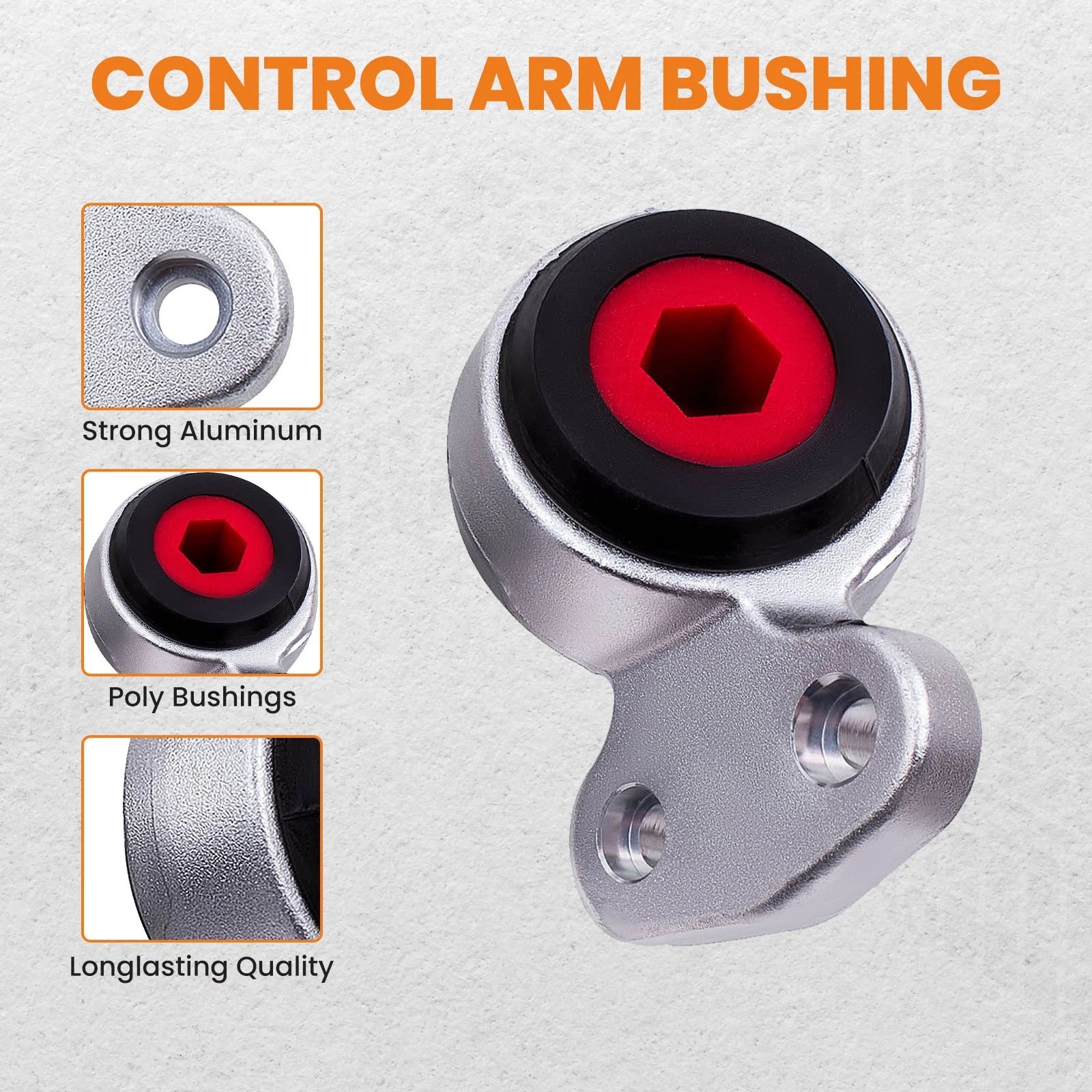 2Pcs Front Lower Control Arm Bushings for BMW E46 E85 325i 330i Z4 (1999–2006)