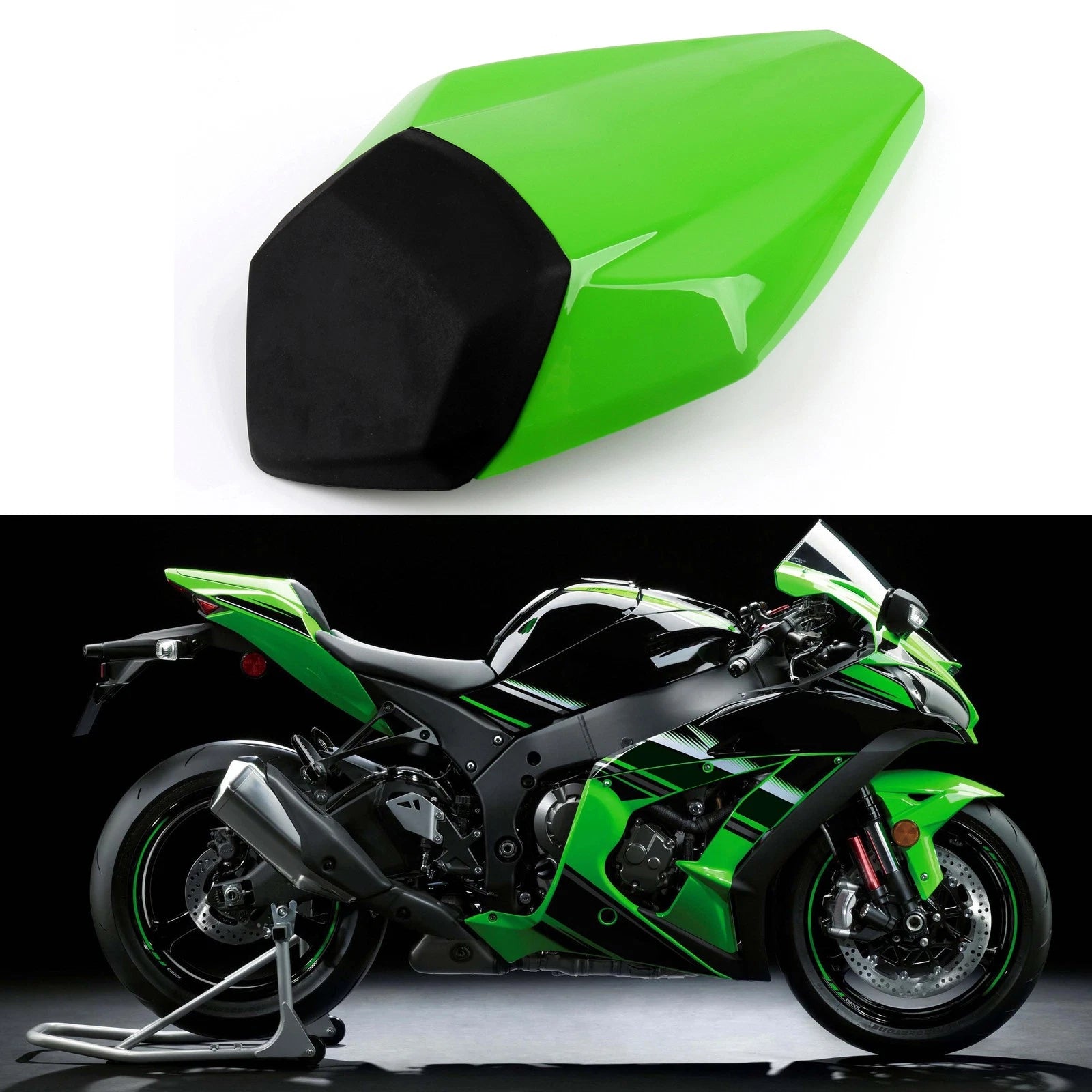 Rear Seat Cover Cowl for Kawasaki Ninja ZX10R ZX10-R (2016–2024) Green