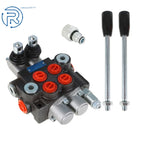 Hydraulic Monoblock Double Acting Control Valve 2 Spool 11GPM for