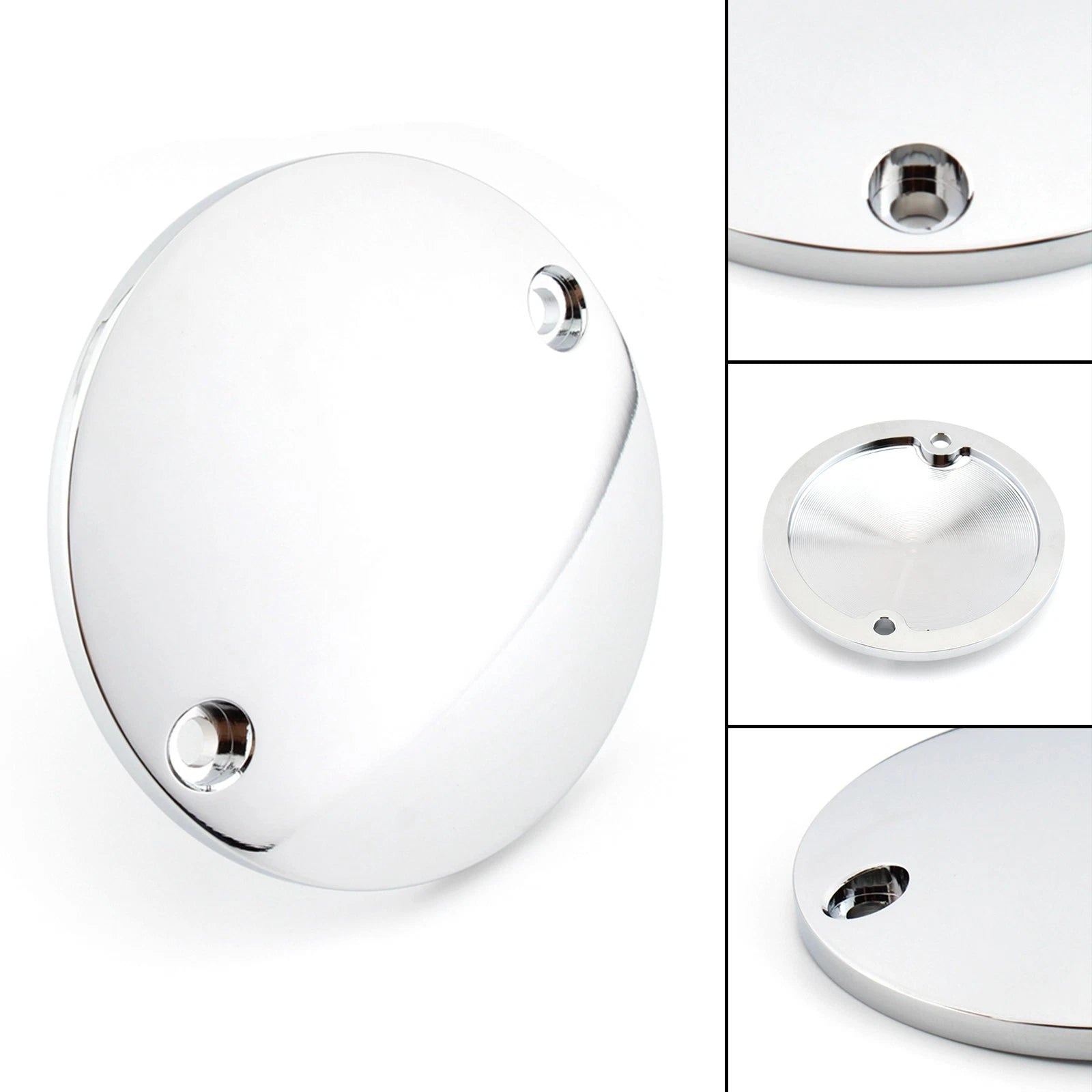 Domed Point Timing Ignition Timer Cover Chrome for Harley XL 883 1200 (1986–2003)