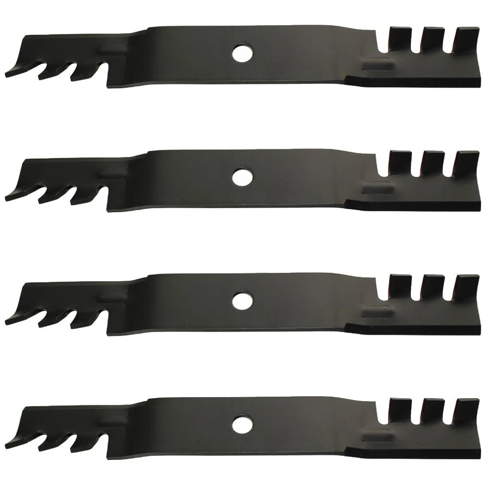 Set of 4 Toothed Mower Blades for John Deere ZTrak Z525E Z535M Z540M Z375R M143520
