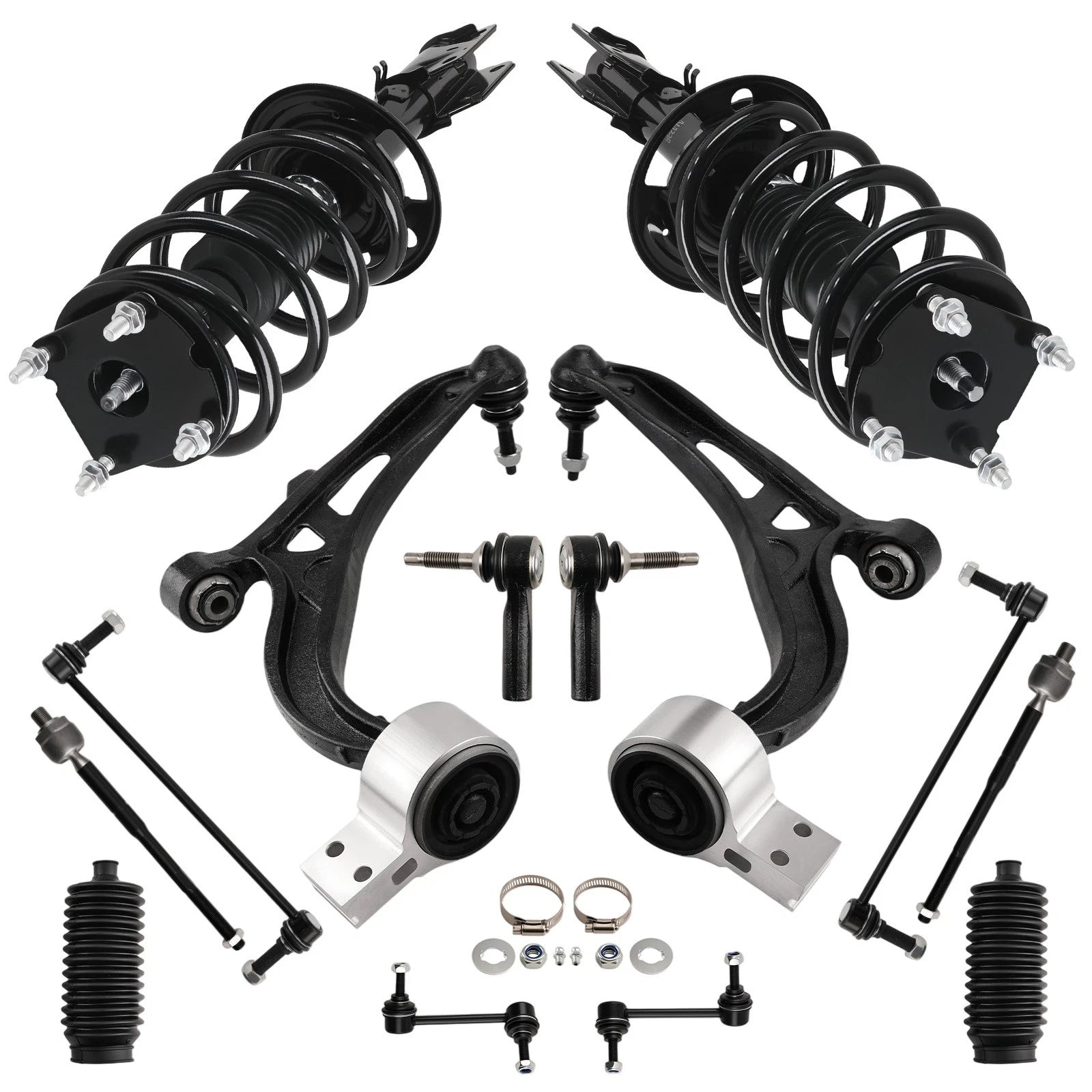 14PC Suspension Front Strut & Lower Control Arms for Ford Explorer (2011–2013)