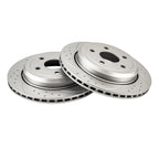 Rear Drilled Slotted Brake Rotors for Jeep Grand Cherokee and Dodge Durango (2011–2020)