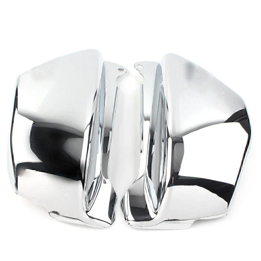 Pair Chrome Battery Side Fairing Covers for Honda Magna VF 750 (94-04)