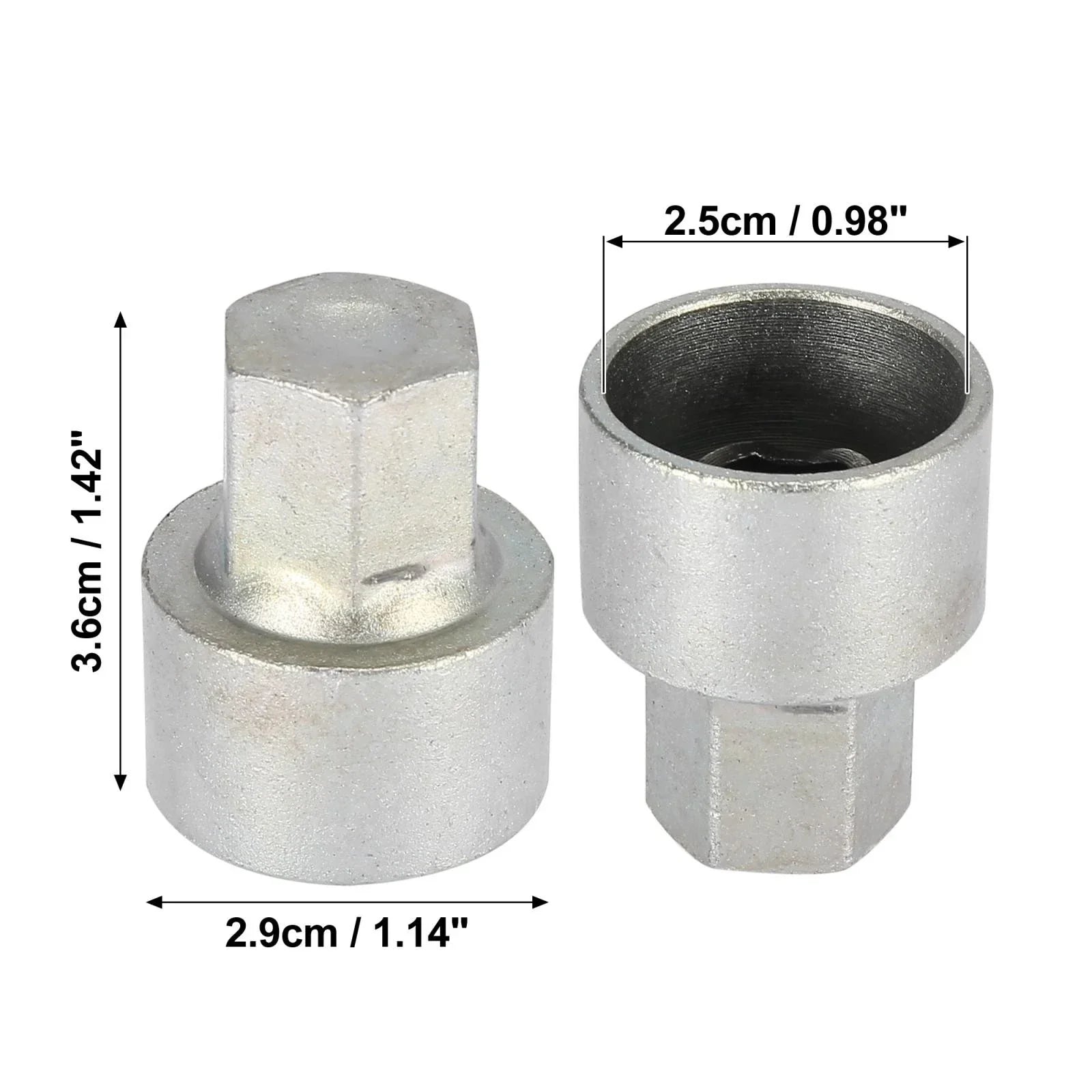 Wheel Lock Lug Nut Anti Theft Lug Nut Screw Removal Key for BMW 3/5/7 Series
