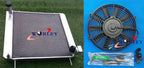 3 Core Aluminum Radiator + Fan for Jaguar XKE Series 1 (1961-1968)