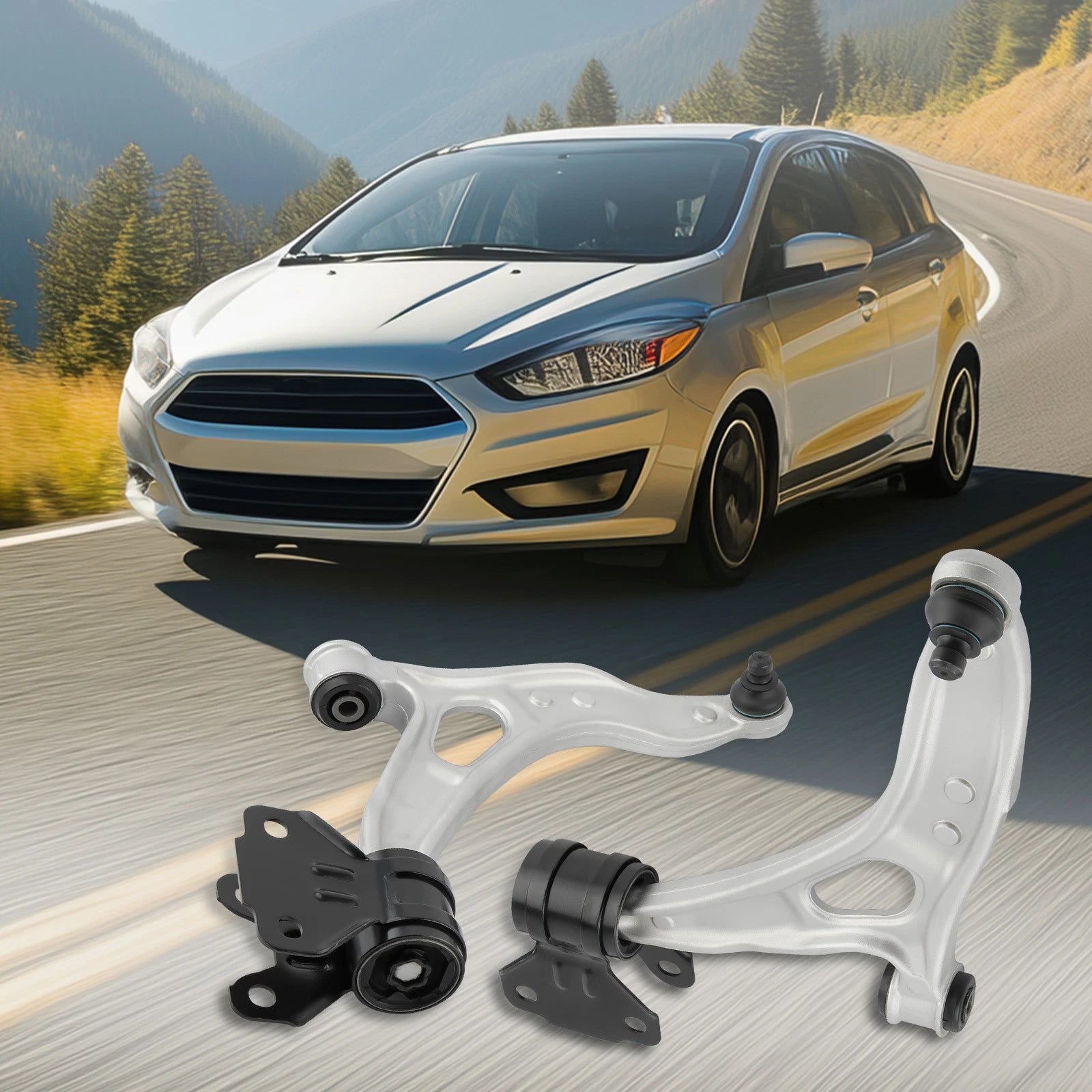 2X Front Lower Control Arm Suspension for Ford Focus C-Max (2012–2018)