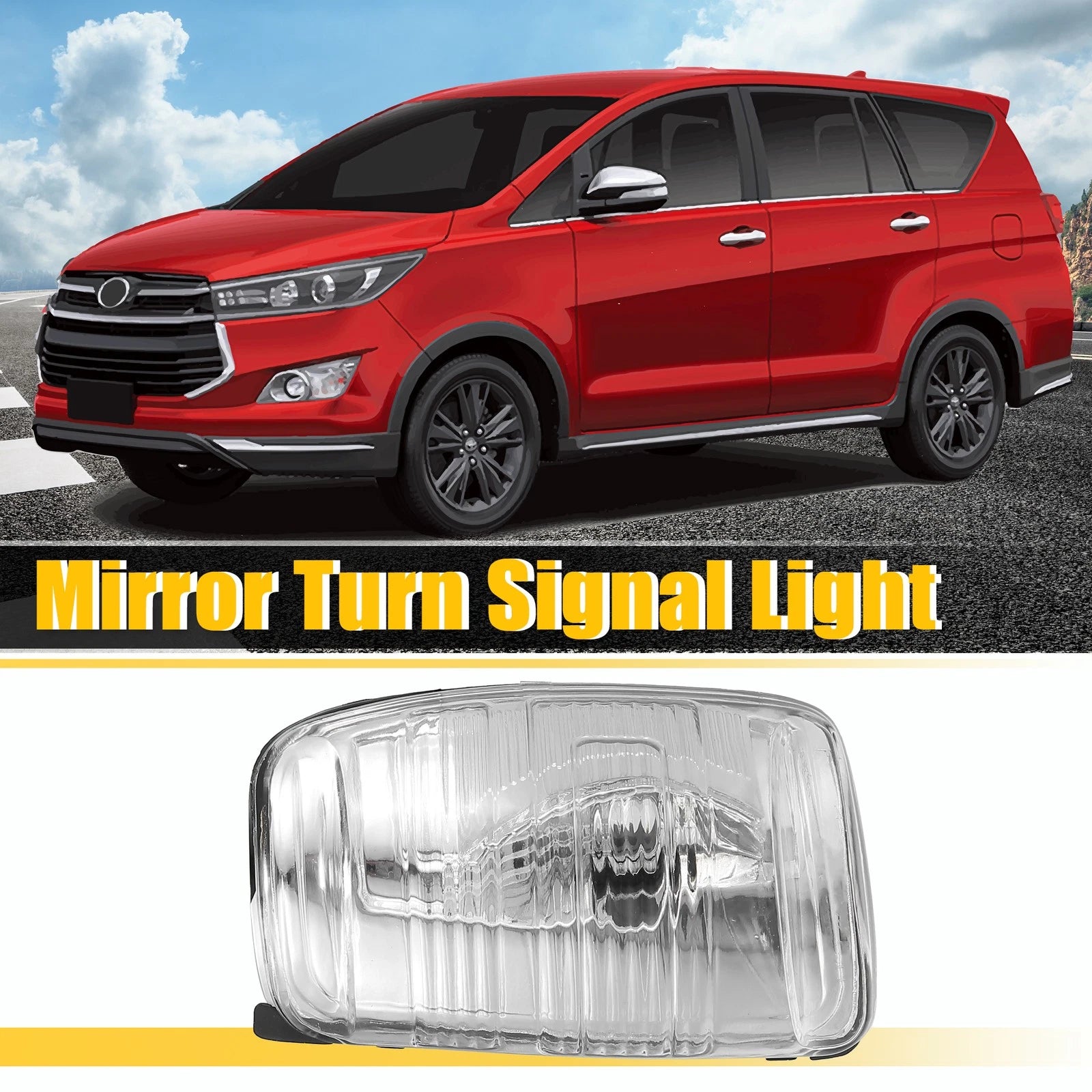 Front Right Side Mirror LED Turn Signal Light No.BK3Z13B375A for Ford Transit (2014–2023)
