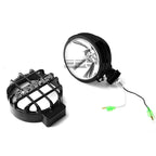 6" Round Bull Bar Fog Light Lamps for - Chrome, Clear Lens, Switch Kit