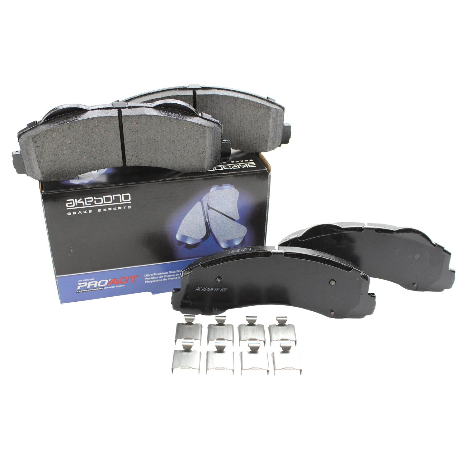 Set of 4 Akebono ProACT Front Disc Brake Pads for Ford F-150 (2018–2020)