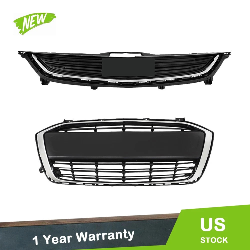 Matte Black Chrome Grille Set for Chevrolet Sonic (2017–2020)