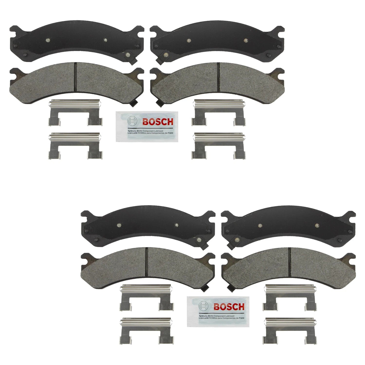 Set of 4 Bosch Severe Duty Semi-Met Disc Brake Pads for GMC Sierra 3500