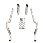 2.5" Dual Exhaust Kit for Mopar B Body (1962–1974) - No Muffler, Rear Exit, SW Tip