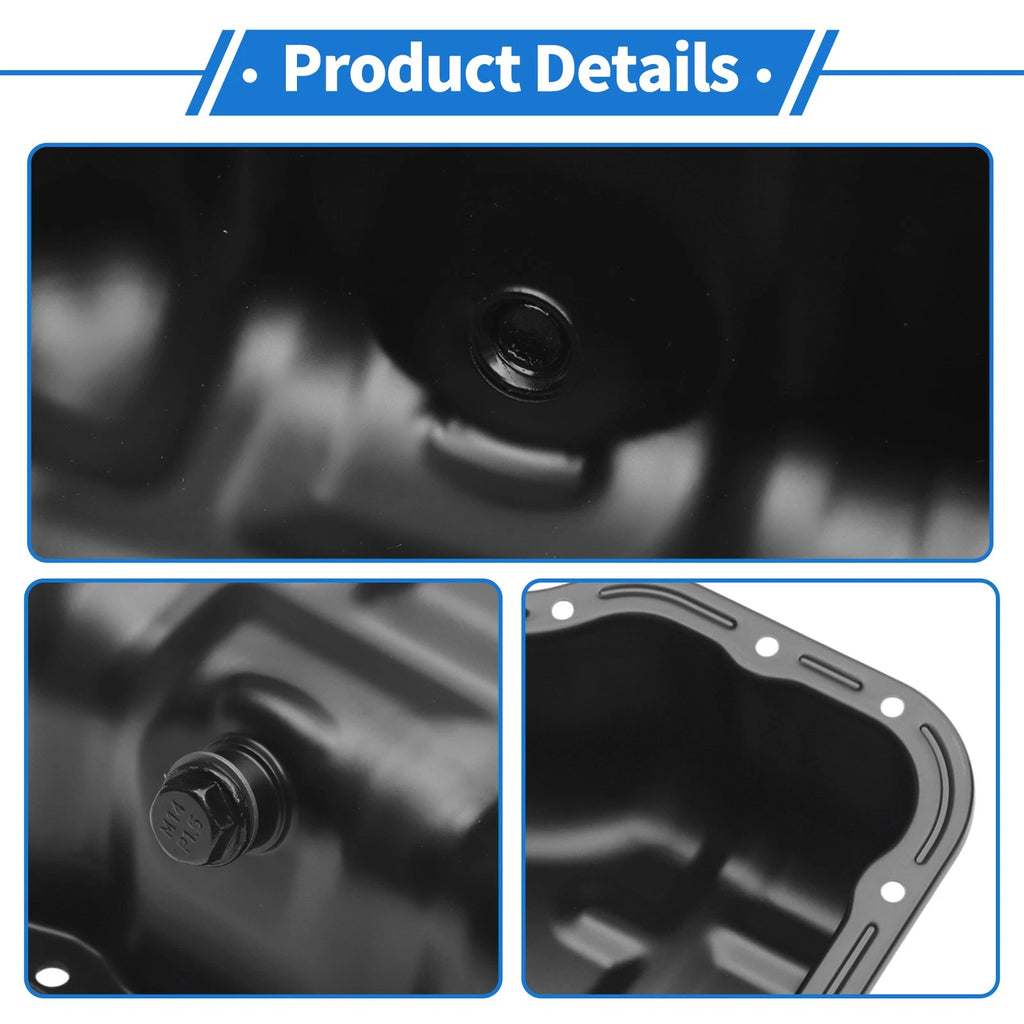 1 Pc Engine Oil Pan No.ZJ0110400 for Mazda 2 1.5L (2011–2015) Iron Black