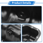 1 Pc Engine Oil Pan No.ZJ0110400 for Mazda 2 1.5L (2011–2015) Iron Black