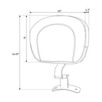 Driver Rider Backrest for Harley Touring Electra Road King Glide (2009-2023)